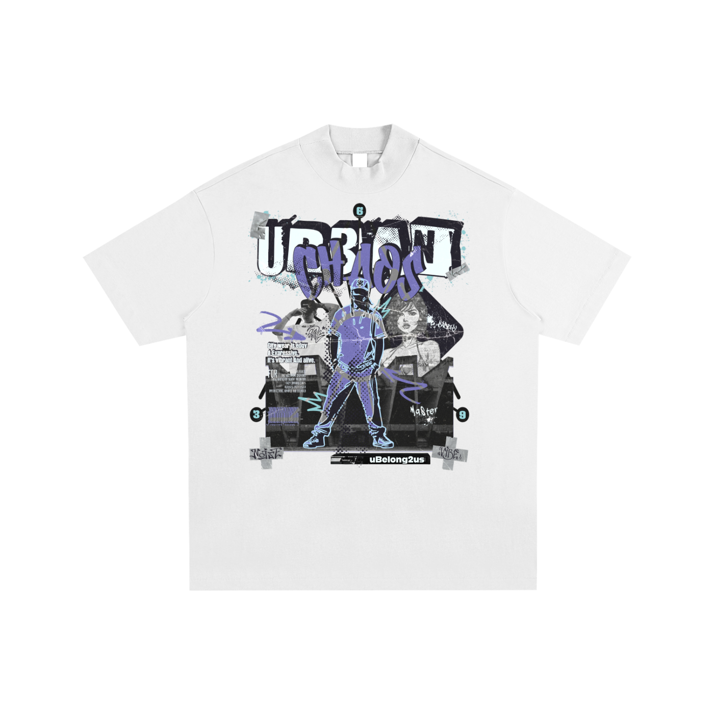 essential,qr music t-shirt,qr beatee,oversized,premium,urban chaos,effected