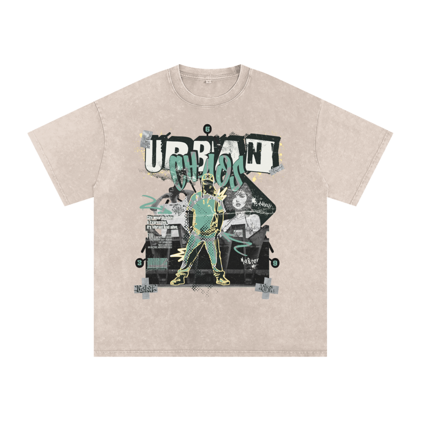 qr music t-shirt,faded,faded t-shirt,snow washed,oversized