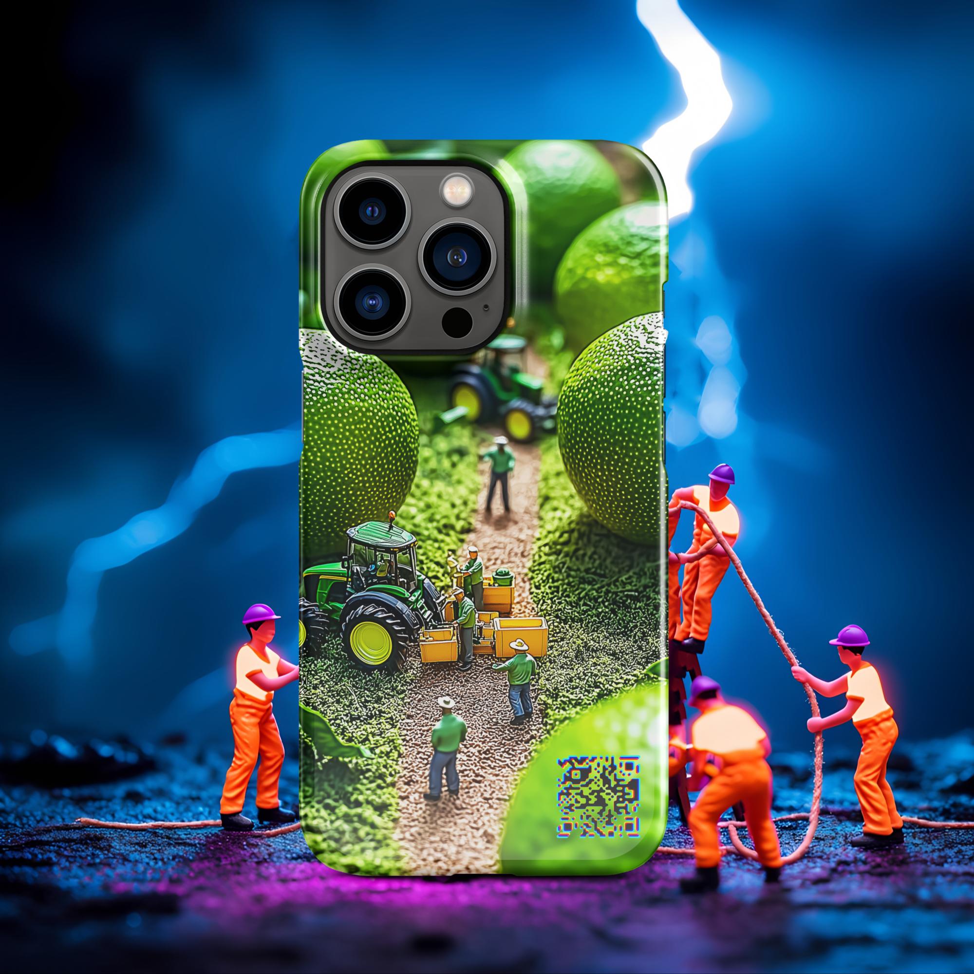 Official Mini - Workers – Lime Garden – Limited Edition – QR Music iPhone® Case – Snap | Glossy - uBelong2.usPhone CaseuBelong2.usiPhone 13 ProProduct mockup